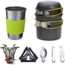 Camping Cookware Kit with Stove