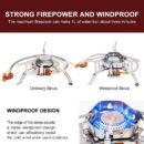 Camping Gas Burner Wind Proof Stove