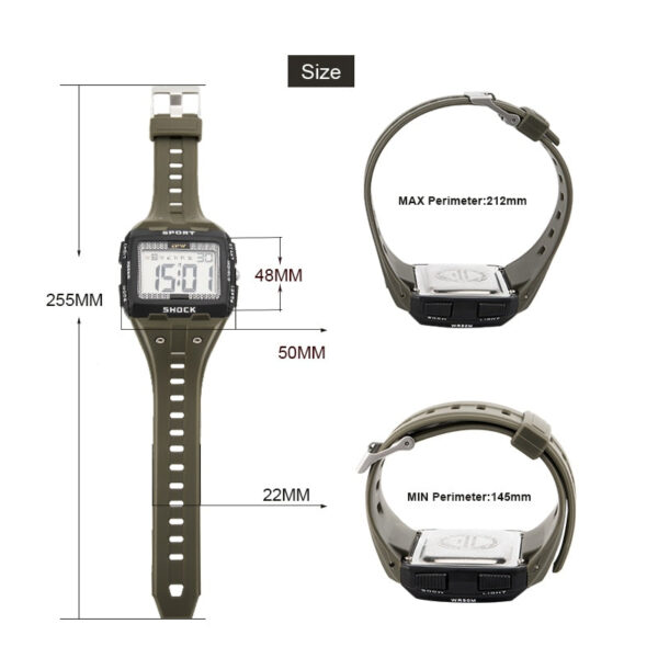 Digital Outdoor Sport Watch Big Numbers Easy to Read - Image 16