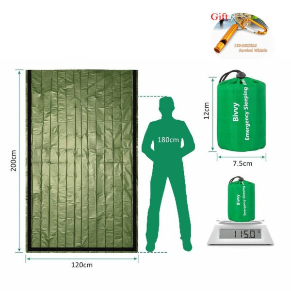 Waterproof Lightweight Thermal Emergency Sleeping Bag - Image 3