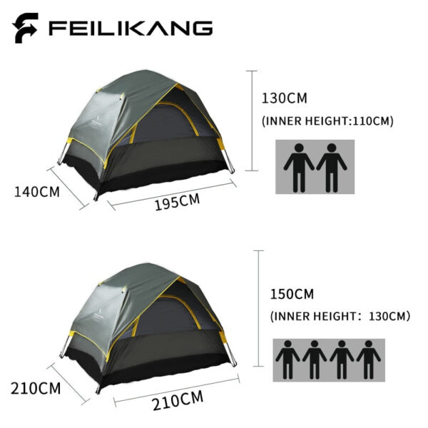 Camping Tent 1-4  person - Image 7