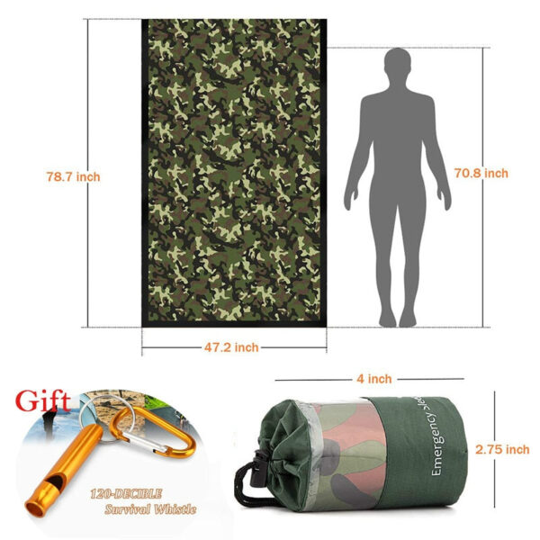 Waterproof Lightweight Thermal Emergency Sleeping Bag - Image 2