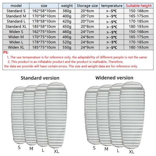 Camping Sleeping Pad Ultralight Air Mat - Image 14