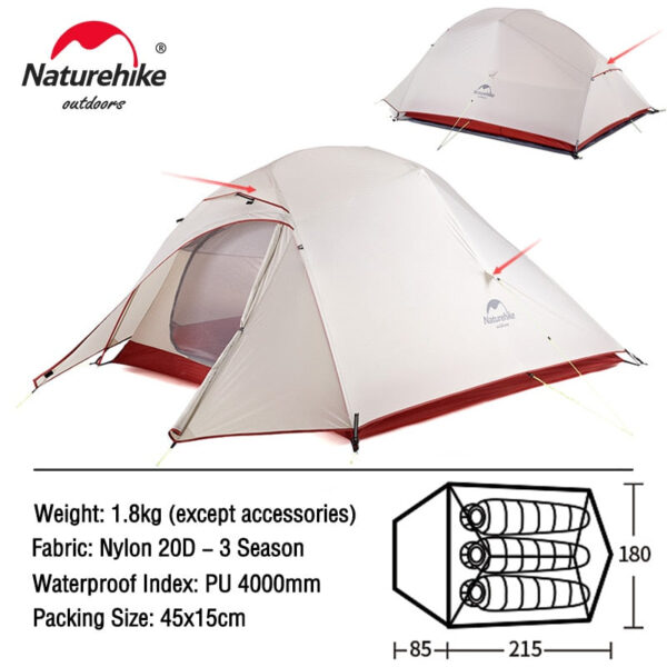 Ultralight 20D Nylon Camping Tent - Image 18