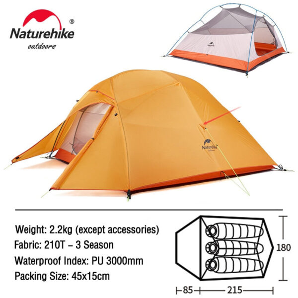 Ultralight 20D Nylon Camping Tent - Image 16