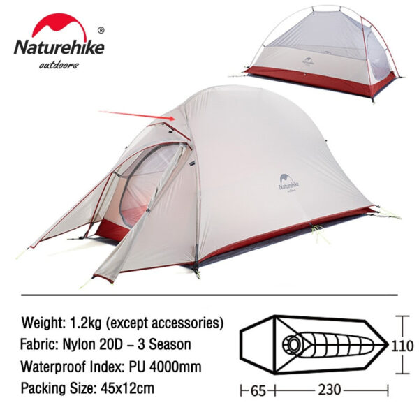 Ultralight 20D Nylon Camping Tent - Image 20