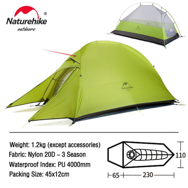 Ultralight 20D Nylon Camping Tent - Image 17