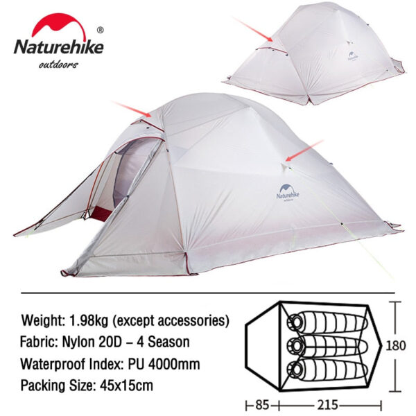 Ultralight 20D Nylon Camping Tent - Image 11