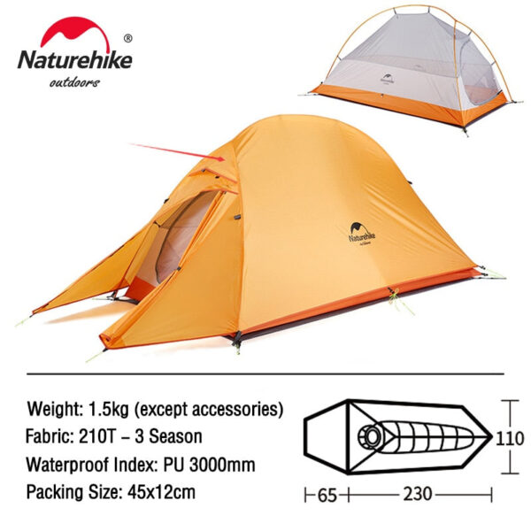 Ultralight 20D Nylon Camping Tent - Image 2