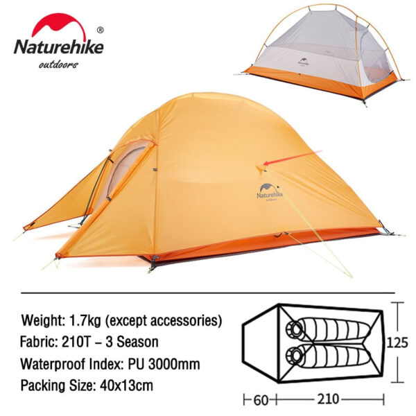 Ultralight 20D Nylon Camping Tent - Image 5